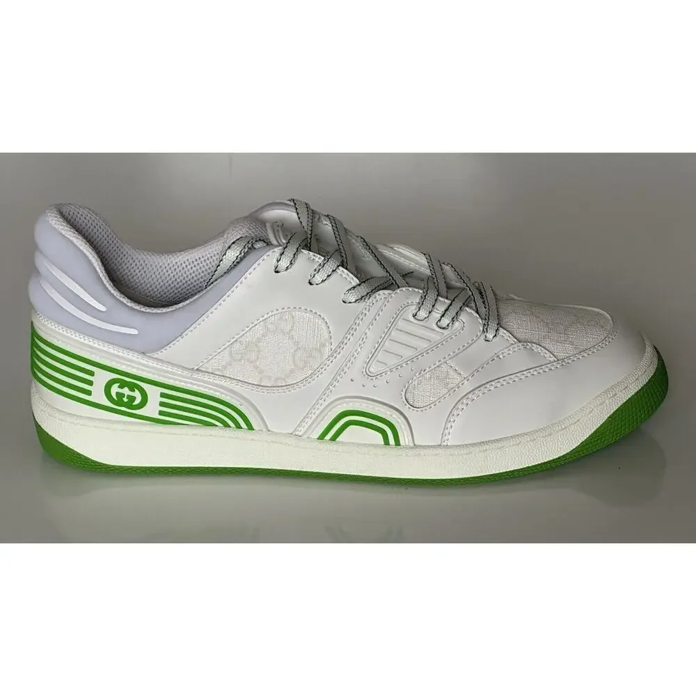 Gucci Demetra GG Men's Low-top Green/White Sneakers 6.5 US (Gucci 6) 698785 NIB